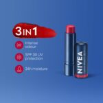 NIVEA Lip Caring Beauty Red Lip Balm | Lip & Cheek Tint with SPF 30 - Image 3