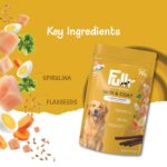 Fullr Skin & Coat Dog Biscuits for All Life Stages, Dog Treats Made with Salmon, Egg & Flaxseed, Healthy Dog Treats Made with Superfoods, Suitable for All Dog Breeds, 70g, Pack of 1 - Image 3