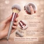 HUDA GIRL 6 Pcs Makeup Brush Set for Women & Girls | Foundation, Blush, Powder, Lip Liner & Multi-Purpose Professional Brushes | Soft Bristles, Travel-Friendly & Easy to Use Makeup Tools - Image 3