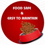 Pets Empire Stainless Steel Dog Bowls– Medium Size Food & Water Bowl Set for Dogs & Cats | Non-Slip, Rust-Resistant, Durable | Red Marble Design (700ml x 2) - Image 4