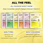 Sanfe Instant Depigmentation Vitamin C Facial Mask | For radiant & glowing skin | 100% fruit extracts, Korean Mask | 1pc, 25gm - Image 4