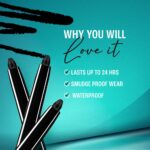 Lakme Eyeconic Black Kajal 0.35 g (Combo Pack of 2) Matte Kohl Liner in a Twist Up Pencil - Waterproof|| Smudge Proof & Long Lasting Eye Makeup - Image 5