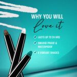 Lakme Eyeconic Kajal, Matte Waterproof Kohl, Smudgeproof Kajal Pencil that lasts 24 Hrs, Midnight Blue, 0.35g - Image 5