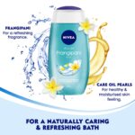NIVEA Frangipani and oil 125 ml Body Wash| Shower Gel with Frangipani and Care Oil | Pure Glycerin for Instant Soft & Summer Fresh Skin|Microplastic Free |Clean, Healthy & Moisturized Skin - Image 3