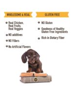 Healthy Dog Biscuits with Real Chicken, Real Cranberries and Real Beetroot. High Fiber, High Protein, Gluten Free, Human Grade Ingredients, Rice Flour and Chana Flour (275 G),All Life Stages - Image 7