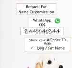 Dog And Cat Feeding Bowl With Name Customized For All Breeds Small Medium Or Large Adult Big Size Dogs Food Eating Or Water Bowl Pet Feeding Bowls (Wooden) (With Name) - 25 X 20 X 5 Cm - Image 5