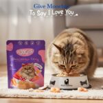 PETS EMPIRE Moochie Cat Pate with Prawn (85g X 24) Tasty Wet Cat Food, No Artificial Flavours Cats Food with Prawn & Taurines, Non-Vegetarian Cat Foods Pouch for Adult Cats - Image 7