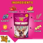 Fruit Magic Veg Treats for Dogs | Vitamin C, Calcium Enriched | Gluten Free | Mix Fruit, Strawberry, Blueberry & Banana Flavour, 125 Gm (Flower Shape),All Life Stages - Image 4
