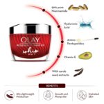 Olay Regenerist Whip Cream with SPF30 | Ultra Lightweight | Hydrated, Plump, Bouncy Skin | With Hyaluronic Acid, Niacinamide and Peptides | Normal, Oily, Dry, Combination Skin | 50g - Image 4