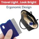 TEMPERIA (1 pcs) Lice Comb for Women, Men & Kids Hair - Nits, Dandruff & Lice Eggs Remover Products - Hair Lies Removal Comb for Head - Premium & Ergonomic Design (Random Colors) (MN01) - Image 4