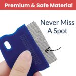 TEMPERIA (1 pcs) Lice Comb for Women, Men & Kids Hair - Nits, Dandruff & Lice Eggs Remover Products - Hair Lies Removal Comb for Head - Premium & Ergonomic Design (Random Colors) (MN01) - Image 7