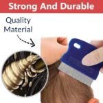 TEMPERIA (1 pcs) Lice Comb for Women, Men & Kids Hair - Nits, Dandruff & Lice Eggs Remover Products - Hair Lies Removal Comb for Head - Premium & Ergonomic Design (Random Colors) (MN01) - Image 8