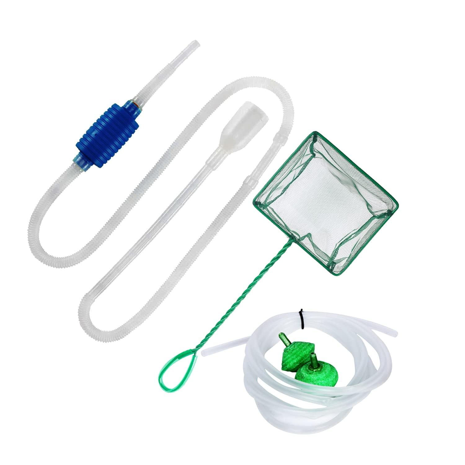 Jainsons Pet products Aquarium Beginner Kit with Air Pump, Aquarium Filter, Syphon, 2 Air Stone with 3 Meter Pipe, Mini Pellet Fish Food 100g and Aquarim Fish Net All in One Aquarium Kit - Image 6