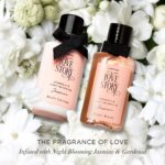 Kimirica "Nothing But Love Duo" Potli gift set | Fragnance of Gardenia and Night Blooming Jasmine | Perfect gift set | Contains Shower gel, Body Lotion, Loofah and Resuable Potli - Image 3