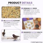 Foodie Puppies Bird Food for Budgies - (1Kg, Purple Pouch) Natural & Healthy Premium Mix Seeds, Canary, Yellow Proso, Sunflower, Browntop, Pearl, Oats, Niger | Daily Birds Food Seeds | All Life Stages - Image 3