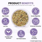 Foodie Puppies Bird Food for Budgies - (1Kg, Purple Pouch) Natural & Healthy Premium Mix Seeds, Canary, Yellow Proso, Sunflower, Browntop, Pearl, Oats, Niger | Daily Birds Food Seeds | All Life Stages - Image 4