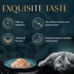 Sheba Rich Premium Adult (1+ Years) Wet Cat Food, Skipjack & Salmon Flavour, 35 g Pouch (Pack of 12), High-moisture wet food for healthy hydration - Image 3