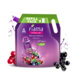 Fiama Body Wash Shower Gel Blackcurrant & Bearberry, 1.4L Bodywash Refill Value Pouch for Women & Men with Skin Conditioners for Radiant Glow, Skin Friendly pH - Image 4
