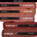 Staze 9to9 Pout On Matte + Smudgeproof Lip Crayon | Non-Drying, Transferproof & Sharpenable| Pigmented Matte Finish | 12-Hour Stay | Lightweight | 08 Dusty Rose | 3.5 g - Image 6
