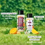 Love Beauty & Planet Curry Leaves, Biotin & Mandarin Natural Conditioner for Split-end Free Long Hair|No Sulfates,No Paraben|400ml - Image 3