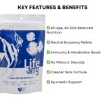 Life AAYU Neutral Fish Food | Ayurvedic Daily Diet for All Fish Sizes | Fresh from 7pets Store (Large, 100gms) - Image 5