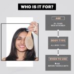 HOUSE OF BEAUTY Wooden Dry Body Brush For Body Massage With Long Handcrafted Handle, Natural Exfoliating, Lymphatic Drainage, Cellulite, Blood Circulation & Dead Skin, Brown - (Pack OF 1) - Image 3