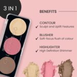 Swiss Beauty Cheek-A-Boo 3 In One Blusher | Contour | Highlighter Shade -03 (8 g) - Image 5
