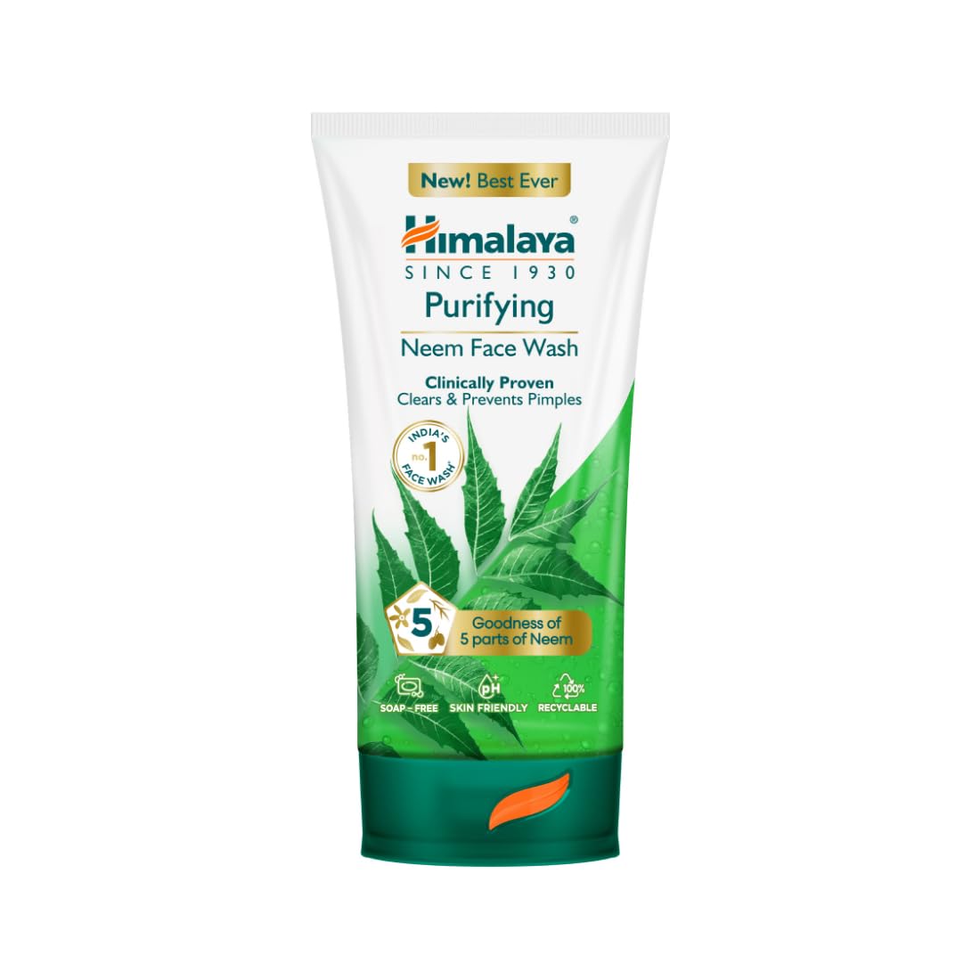 Himalaya Purifying Neem Face Wash|Clears and Prevents Pimples & Acne|Made *
