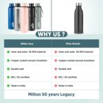 Milton Aura 1000 Thermosteel Water Bottle, 24 Hr Hot and Cold I Leak Proof Lid, ISI Certified I Vacuum Insulated I for Office, Gym, School I Dark Blue - Image 7