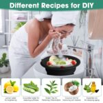 Silicone Collapsible Face Bowl with Built-In Ice Tray, Modern Style, Black, Round, Dishwasher Safe, For Face Bath, Soaking, Washing - Image 5