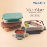 WARMEO MICROMATE Microwave-Safe Stainless Steel Lunch Box, Bpa Free, Perfect for Office, School, Travelling, Combo(800ml+150 ml),Green - Image 8