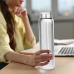 MILTON Aqua 1000 Stainless Steel Water Bottle, 920 ml, Silver | Leak Proof | Office Bottle | Gym Bottle | Home | Kitchen | Hiking | Treking, Travel (Pack of 1) - Image 3