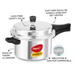 Pigeon By Stovekraft Favourite Induction Base Aluminium Pressure Cooker with Outer Lid, 5 Litres, Silver - Image 3