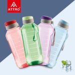 ATTRO Ultra Pro 2 Motivational 2L BPA-Free Water Bottle with Leak-Proof Flip-Top Cap, Nylon Strap and Stylish Blue Color for Daily Hydration, Plastic - Image 7