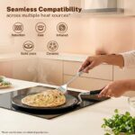 Prestige Hard Anodised Roti Tawa 22.5 cm | Thick Base (4 mm) | Gas & Induction Compatible | Metal Spoon Friendly | Stay Cool Handle | Wide Base | 2Y Warranty | ISI - Image 4