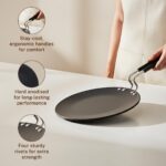 Prestige Hard Anodised Roti Tawa 22.5 cm | Thick Base (4 mm) | Gas & Induction Compatible | Metal Spoon Friendly | Stay Cool Handle | Wide Base | 2Y Warranty | ISI - Image 5