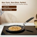 Prestige Hard Anodised Roti Tawa 22.5 cm | Thick Base (4 mm) | Gas & Induction Compatible | Metal Spoon Friendly | Stay Cool Handle | Wide Base | 2Y Warranty | ISI - Image 8