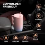 House of Quirk 1200ML Stainless Steel Tumbler with Handle & Lid, 2 Straws – Large Travel Mug Water Cup for Gym, Office & Outdoor Use (Cotton Candy Haze) - Image 6