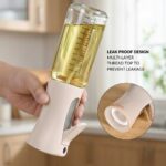 Nestasia Glass Oil Sprayer Bottle for Kitchen (220ml) - 100% Food-Safe Vinegar & Olive Oil Spray Bottle for Healthy Cooking, Salad Dressing, Air Fryer, BBQ & Grilling (Beige) - Image 6