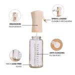 Nestasia Glass Oil Sprayer Bottle for Kitchen (220ml) - 100% Food-Safe Vinegar & Olive Oil Spray Bottle for Healthy Cooking, Salad Dressing, Air Fryer, BBQ & Grilling (Beige) - Image 7
