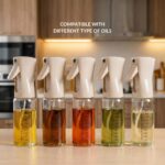 Nestasia Glass Oil Sprayer Bottle for Kitchen (220ml) - 100% Food-Safe Vinegar & Olive Oil Spray Bottle for Healthy Cooking, Salad Dressing, Air Fryer, BBQ & Grilling (Beige) - Image 8