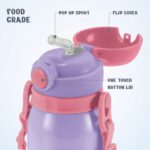 MILTON Torque 650 ISI Certified Stainless Steel Water Bottle, Leak Proof, Rust Proof, Single Walled,1 Yr Warranty, Ideal Sipper Water Bottle for School Kids Bottle, 625 ml, Purple (Astronaut) - Image 3