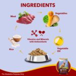 Meat Up Adult Dry Dog Food 3kg + 3kg (Free) 6kg | Meat & Rice Flavour | Buy 1 Get 1 Free | Healthy Skin & Beautiful Coat |Healthy Joints and Strong Bones |Prebiotics & Probiotics for Healthy Digestion - Image 4