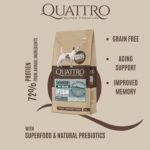 Quattro Super Premium Senior/Light Dog Food for Mini Breeds – White Fish & Krill, 1.5 kg - Image 3