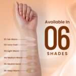 Swiss Beauty Matte Maxx Cover Foundation | 24- Hour Stay | With Hyaluronic Acid & Vitamin E | Oil-Control Formula | Shade 01 Fair Warm, 30g - Image 4