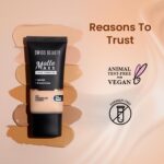 Swiss Beauty Matte Maxx Cover Foundation | 24- Hour Stay | With Hyaluronic Acid & Vitamin E | Oil-Control Formula | Shade 01 Fair Warm, 30g - Image 7