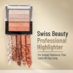 Swiss Beauty Brick Highlighter | Highly-pigmented Powder Highlighter + Bronzer with Easy-to-blend Formula | Shade- 2, 7g | - Image 3