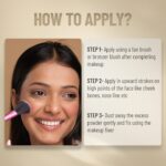 Swiss Beauty Brick Highlighter | Highly-pigmented Powder Highlighter + Bronzer with Easy-to-blend Formula | Shade- 2, 7g | - Image 7