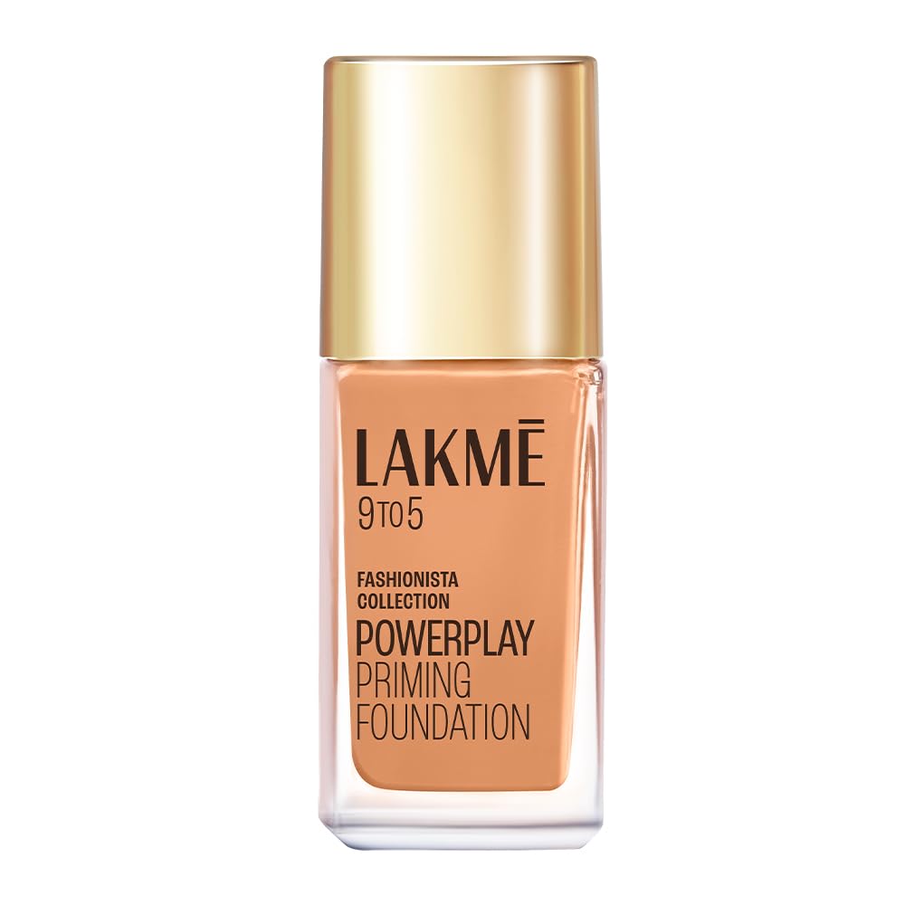 Lakme Powerplay Priming Foundation, Natural, Flawless Finish, Medium To Full *