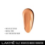 Lakme Powerplay Mousse Foundation, Matte Finish, Full coverage, Lightweight, Long Lasting Face Makeup,Beige Caramel, 25g - Image 4